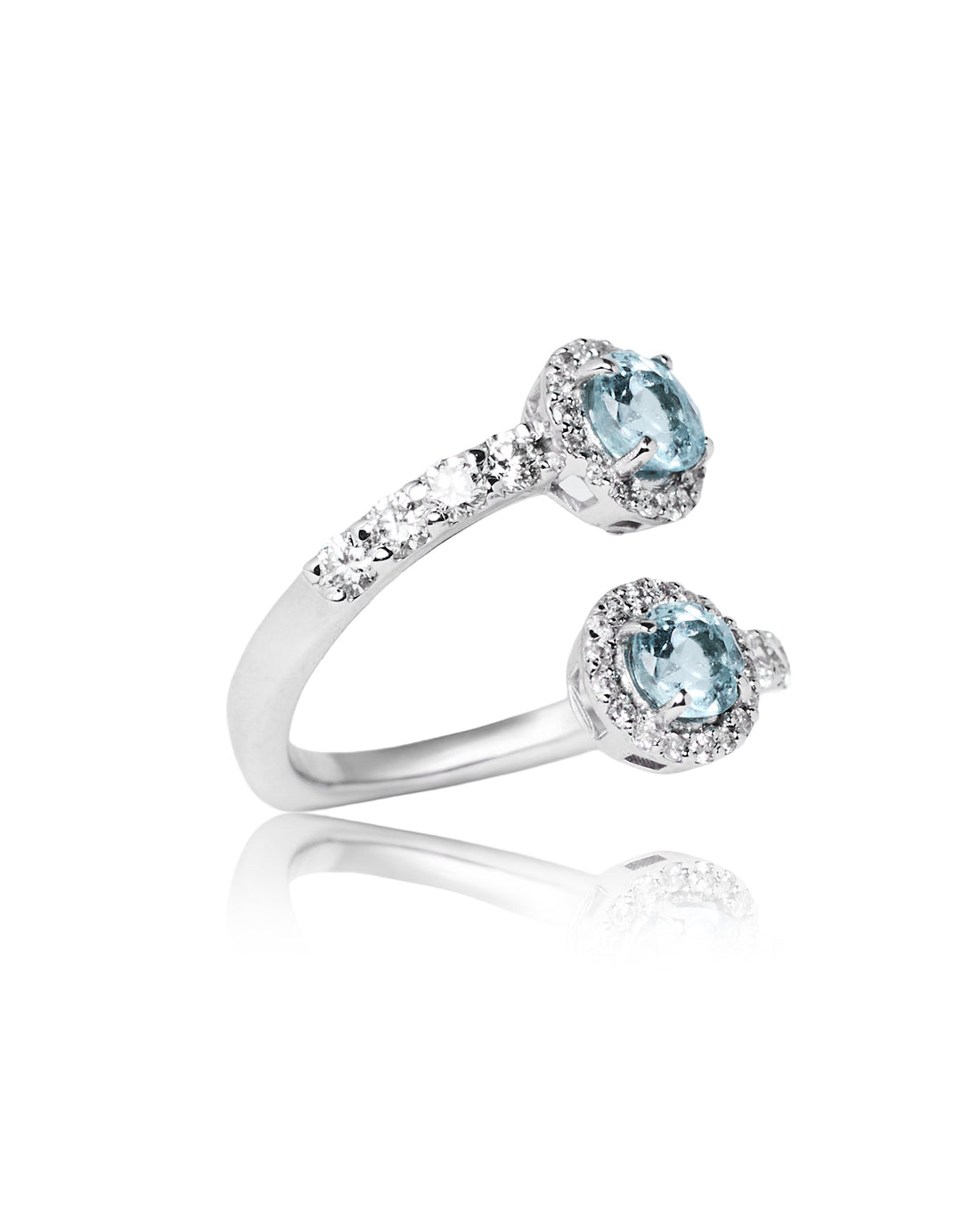 Anel Bond Turmalinas azuis