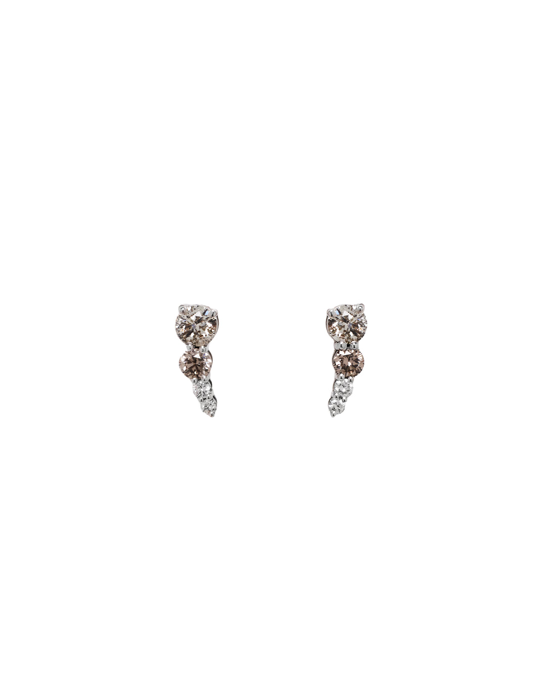 Earcuff fancy brown diamonds
