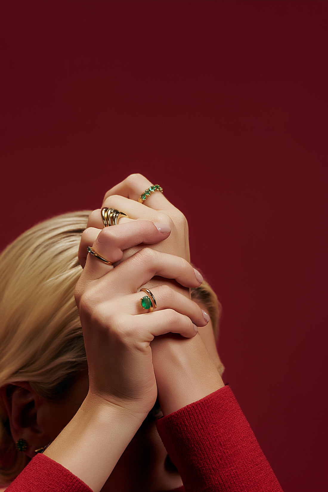 Anel esmeralda Selene