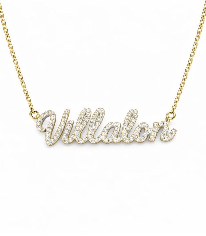 Colar Nome com diamantes