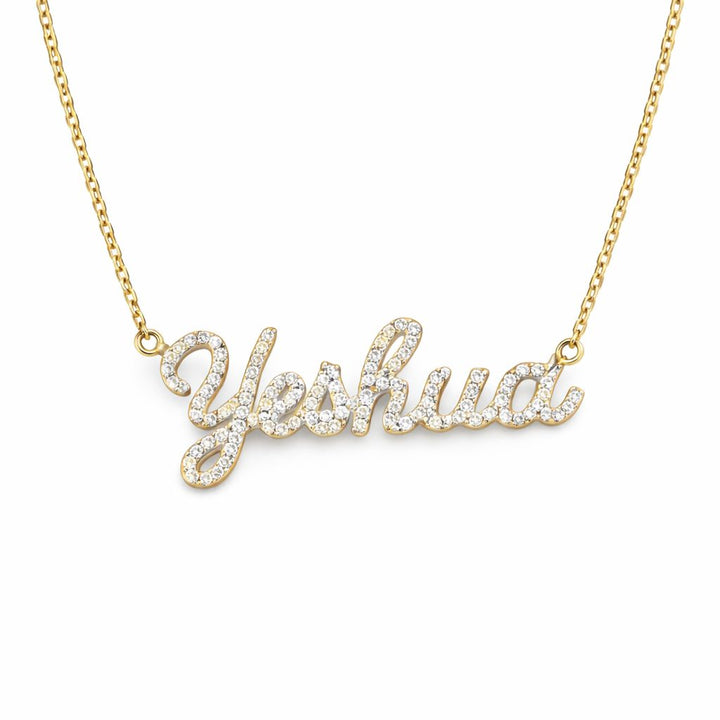 Colar Nome com diamantes