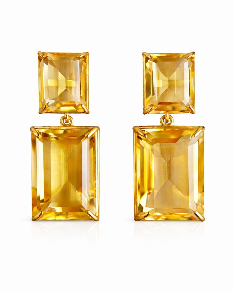 Brinco citrino Candice