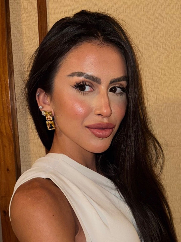 Brinco citrino Candice