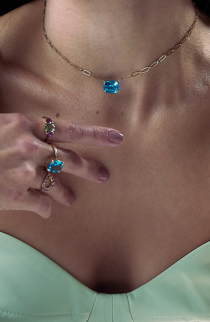 Chocker topazio